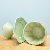 Planter w. Saucer Pedestal in Mint