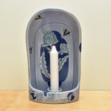 Candle Holder, Wall/ Tabletop w. Lightning Bugs & Text