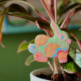 Plant Stake, Tangerine Bunny