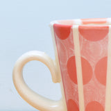 Squattie cup, Dot Stripes in Pinks