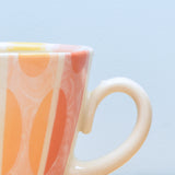 Squattie cup, Ellipse Stripes in Warms
