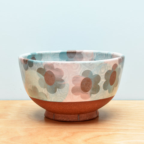 Bowl, Upright w. Dazzle Floral in Minty