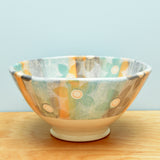 Bowl, Medium Ombre Stripe Floral