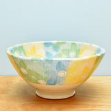 Bowl, Medium Ombre Stripe Floral