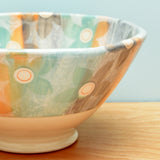 Bowl, Medium Ombre Stripe Floral