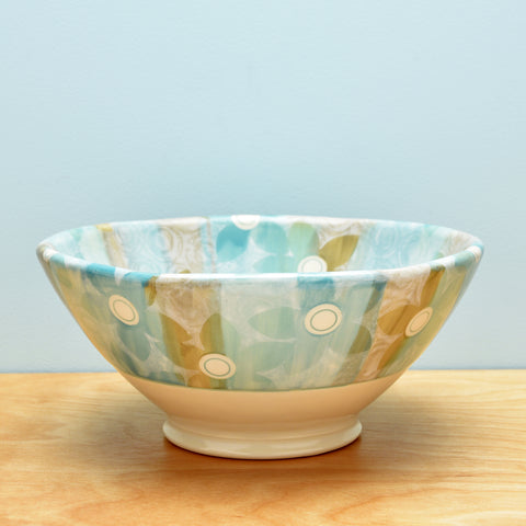 Bowl, Medium Ombre Stripe Floral