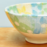 Bowl, Medium Ombre Stripe Floral