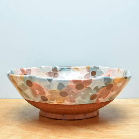 Bowl, Serving Shallow w. Dazzle Floral