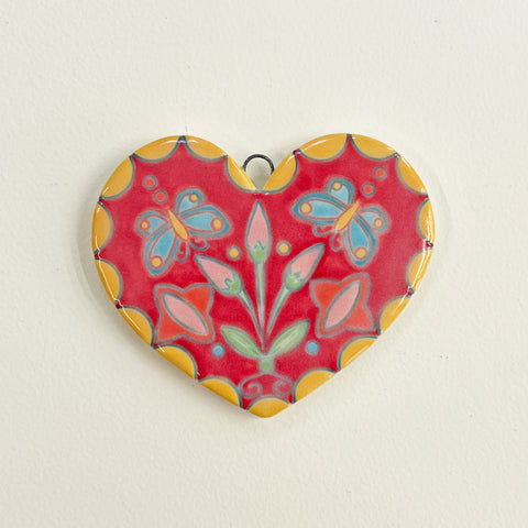 Ornament, Heart w. Butterflies