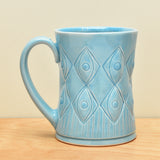 Hourglass Mug in Aqua Gloss