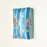 Wall Pillow, Floral on Stripes