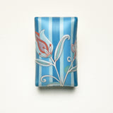 Wall Pillow, Floral on Stripes