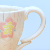 Stamped mug, Hellebore Blossoms