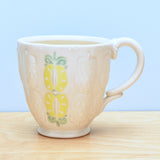 Stamped mug, Pineapples
