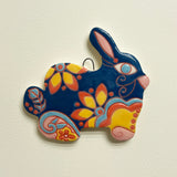 Ornament, Navy Bunny