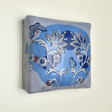 Wall Pillow, Floral w. Text