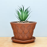 Planter in Dark Clay