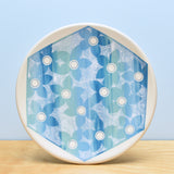 Plate, Medium Ombre Stripes Floral in Cools