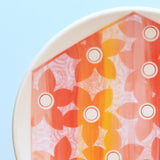 Plate, Medium Ombre Stripe Floral in Warms