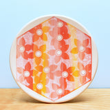 Plate, Medium Ombre Stripe Floral in Warms