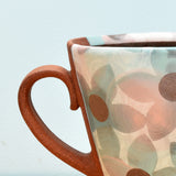 Squattie cup, Large Dazzle Floral in Minty