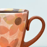 Squattie cup, Large Dazzle Floral in Warms