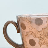 Squattie cup, Dark Dazzle Floral w. Pink