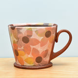 Squattie cup, Large Dazzle Floral in Warms