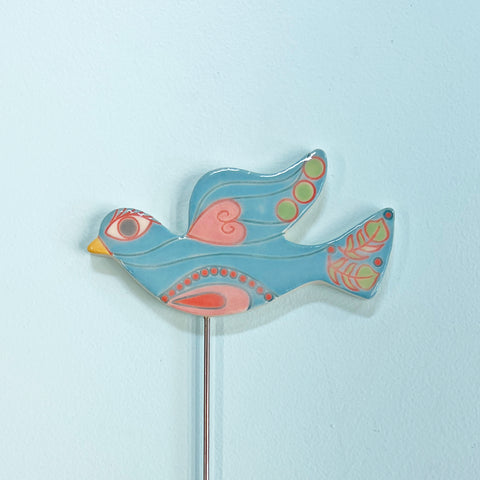 Plant Stake, Sky Blue Dove