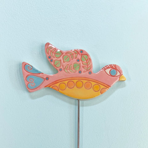 Plant Stake, Pink Dove