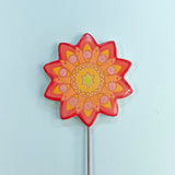 Plant Stake, Mandala in Warms