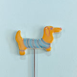 Plant Stake, Tangerine Doxie