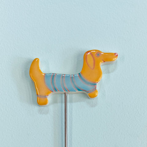 Plant Stake, Tangerine Doxie