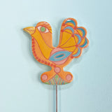 Plant Stake, Tangerine Peacock