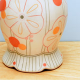 Pierced Vase w. Mod Floral