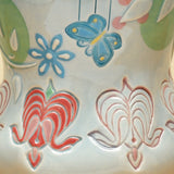 Vignette cup, Bleeding Hearts w. Butterflies