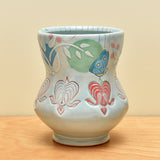 Vignette cup, Bleeding Hearts w. Butterflies