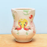 Vignette cup, Flamingo Pair