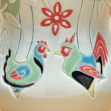 Vignette cup, Hen & Rooster in Frost gloss