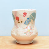 Vignette cup, Dogwood Blossoms in Ivory