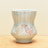 Vignette cup, Hens in Frost gloss