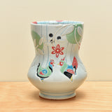 Vignette cup, Hen & Rooster in Frost gloss