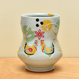 Vignette cup, Hen Pair