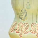 Vignette cup, Bleeding Hearts in Mint gloss